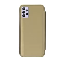 Telefontok Samsung Galaxy A32 5G - Arany Clear View Tok-1