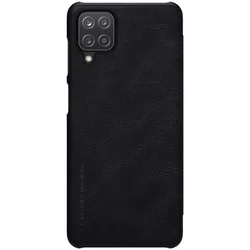 Telefontok Samsung Galaxy A12 - Nillkin fekete bőr könyvtok -1