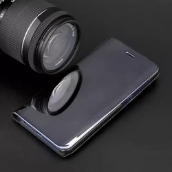 Telefontok LG Velvet - fekete Clear View Tok-3