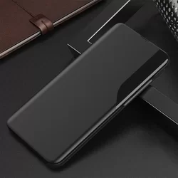 Telefontok Samsung Galaxy A32 4G / LTE - Eco View bőrhatású fekete mágneses könyvtok-3