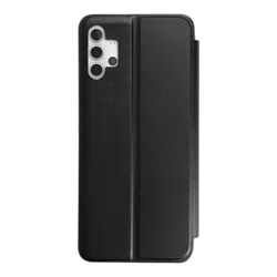 Telefontok Samsung Galaxy A32 4G / LTE - Eco View bőrhatású fekete mágneses könyvtok-1