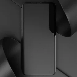 Telefontok Samsung Galaxy A32 4G / LTE - Eco View bőrhatású fekete mágneses könyvtok-4
