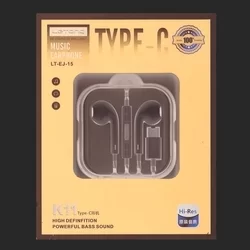 Headset: LETANG EJ-15 - stereo fehér headset - TYPE-C (USB-C) csatlakozóval-1