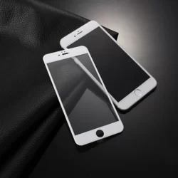 Üvegfólia iPhone 7 Plus / 8 Plus - 3D üvegfólia fehér kerettel-1