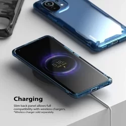 Telefontok XIAOMI Mi 11 5G - Ringke Fusion X kék ütésálló tok-6
