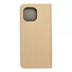 Telefontok Xiaomi Mi 11 5G - Senseo arany mágneses szilikon keretes könyvtok-1