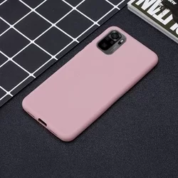 Telefontok Xiaomi Redmi Note 10 - púder pink szilikon tok-4