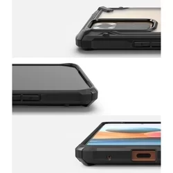 Telefontok Xiaomi Redmi Note 10 Pro / Note 10 Pro Max - Ringke Fusion X fekete ütésálló hátlap tok-3