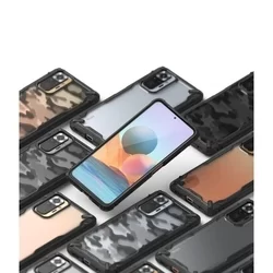 Telefontok Xiaomi Redmi Note 10 Pro / Note 10 Pro Max - Ringke Fusion X fekete ütésálló hátlap tok-4