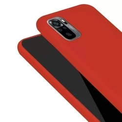 Telefontok Xiaomi Redmi Note 10 - piros szilikon tok-2