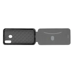 Telefontok Samsung Galaxy A40 - Lefelé nyíló mágneses Elegance Flexi Fliptok fekete-4