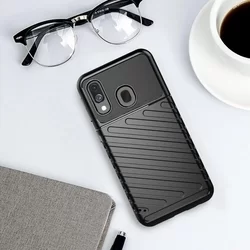 Telefontok Samsung Galaxy A40 - Thunder fekete ütésálló szilikon hátlaptok-2