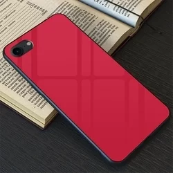 Telefontok iPhone 7 / 8 / SE 2020 - piros üveg hátlaptok-2