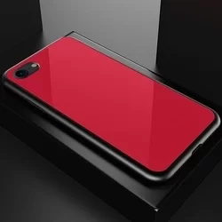 Telefontok iPhone 7 / 8 / SE 2020 - piros üveg hátlaptok-3