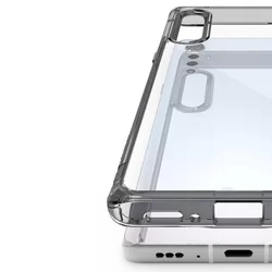 Telefontok LG Velvet - Ringke Fusion átlátszó hibrid tok fekete kerettel-3