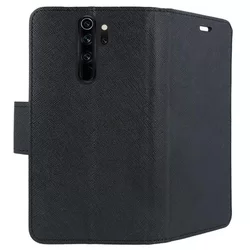 Telefontok Xiaomi Note 8 Pro - FANCY fekete szilikon keretes könyvtok-2