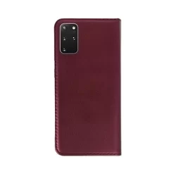 Telefontok Samsung Galaxy S20 Plus - Smart Magnetic burgundy szilikon keretes mágneses könyvtok-2