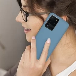 Telefontok Samsung Galaxy S20 Ultra - szürkéskék szilikon tok-2