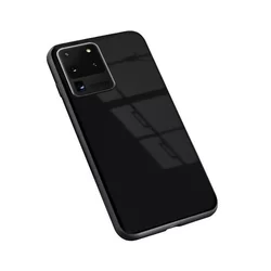 Telefontok Samsung Galaxy S20 Ultra - Forcell fekete üveg hátlaptok-1