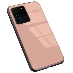 Telefontok Samsung Galaxy S20 Ultra - Forcell pink üveg hátlaptok-2