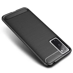 Telefontok Samsung Galaxy S20 FE - Forcell CARBON fekete szilikon tok-1
