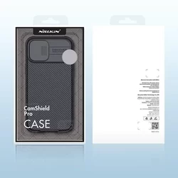 Telefontok iPhone 11 - Nillkin csúsztatható kameravédős fekete hátlap tok-5