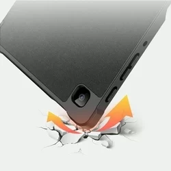 Tablettok Samsung Galaxy Tab A7 Lite (SM-T220, SM-T225) 8,7 - DUX DUCIS DOMO fekete smart case-4