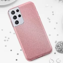 Telefontok Samsung Galaxy S21 Ultra - Pink Shiny tok-3