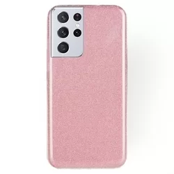 Telefontok Samsung Galaxy S21 Ultra - Pink Shiny tok-1