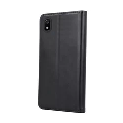 Telefontok Xiaomi Redmi 7A - Smart Magnetic fekete szilikon keretes mágneses könyvtok-1