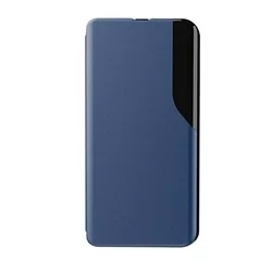 Telefontok Xiaomi Poco X3 NFC / Poco X3 Pro - Eco View bőrhatású kék mágneses könyvtok-1