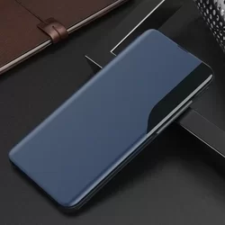 Telefontok Xiaomi Poco X3 NFC / Poco X3 Pro - Eco View bőrhatású kék mágneses könyvtok-3