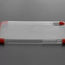 Telefontok iPhone X / iPhone XS - Szilikon tok - vörös keret (8719273252185)-1