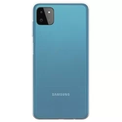 Telefontok Samsung Galaxy F42 5G - átlátszó szilikon tok-1