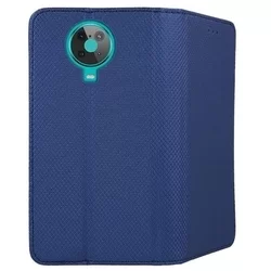 Telefontok Nokia G10/ G20 - kék mágneses szilikon keretes könyvtok-3