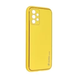 Telefontok Samsung Galaxy A52 / A52 5G / A52s 5G - Forcell műbőr hátlap tok, sárga-1