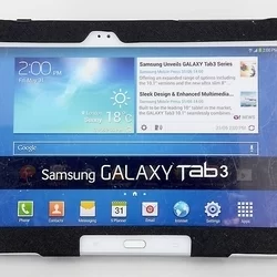 Tablettok Samsung Galaxy Tab 3 10.1 - fekete műbőr tablet tok-1