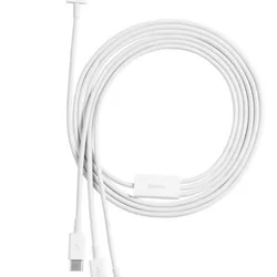 Baseus CAMLTYS-02 Superior 3v1 kábel - (USB - lightning / Type-C / MicroUSB) fehér töltőkábel 2A, 1,5 m-3