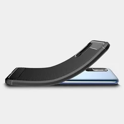 Telefontok Xiaomi Redmi Note 10 5G / Xiaomi Poco M3 Pro 5G - Carbon Fiber fekete szilikon tok-1