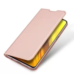Telefontok Xiaomi Poco X3 NFC / Poco X3 Pro - Dux Ducis rose gold kinyitható tok-1