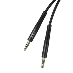 Kábel: XO NB-R175B - fekete 3.5mm jack-jack audio kábel 2m-1