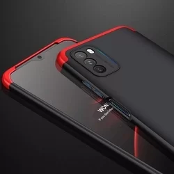 Telefontok Xiaomi Poco M3 - hátlap GKK Protection 3in1 - piros-fekete-3