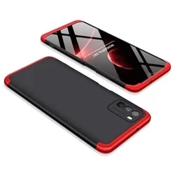 Telefontok Xiaomi Poco M3 - hátlap GKK Protection 3in1 - piros-fekete-2