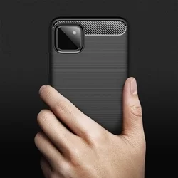 Telefontok Samsung Galaxy A22 5G - Carbon Fiber fekete szilikon tok-5