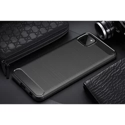 Telefontok Samsung Galaxy A22 5G - Carbon Fiber fekete szilikon tok-8