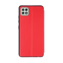 Telefontok Samsung Galaxy A22 5G - Smart View piros könyvtok-2