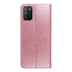 Telefontok Xiaomi Redmi 9T / POCO M3 - pink Shiny mágneses szilikon keretes könyvtok-4