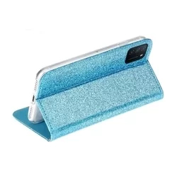Telefontok Xiaomi Redmi 9T / POCO M3 - kék Shiny mágneses szilikon keretes könyvtok-2
