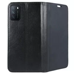 Telefontok Xiaomi Redmi 9T / POCO M3 - Smart Magnetic fekete szilikon keretes mágneses könyvtok-2