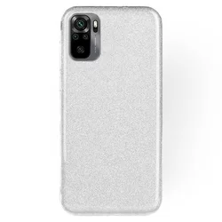 Telefontok Xiaomi Redmi Note 10 - Ezüst Shiny tok-2